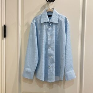 Michael Kors Kids Dress Shirt - Blue and White - Size 8